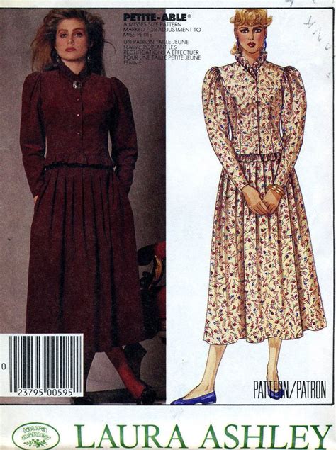 Mccalls 3325 Uncut Vintage Pattern Size 10 Dress Laura Ashley