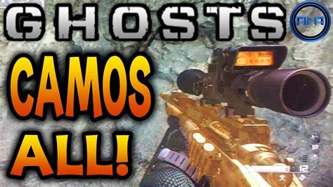 Call Of Duty Ghosts All Camos Gold Gun Camo And More Cod Ghost