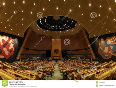 New York Usa May 25 2018 United Nations General Assembly Hall