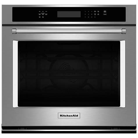 Kitchenaid 30 In Single Electric Wall Oven Self Cleaning With