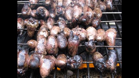 Not only because offal is really delicious. Bizarre Foods - Grilled Chicken Hearts - YouTube
