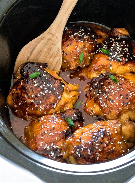 Sweet And Spicy Chicken Thighs Slow Cooker