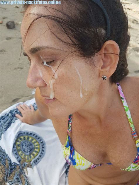 Am Strand Sperma Im Gesicht Private Nacktfotos