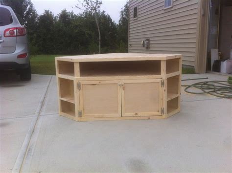 Make sure the base has consistent gaps around the legs. How to Build Your Own DIY Corner TV Stand | Diy tv stand ...