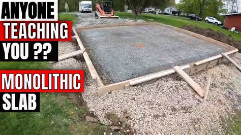Concrete Monolithic Slab For Beginners How To Diy Step By Step Part 1
