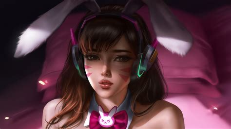 1920x1080 Bunny Dva Overwatch Laptop Full Hd 1080p Hd 4k Wallpapers Images Backgrounds Photos
