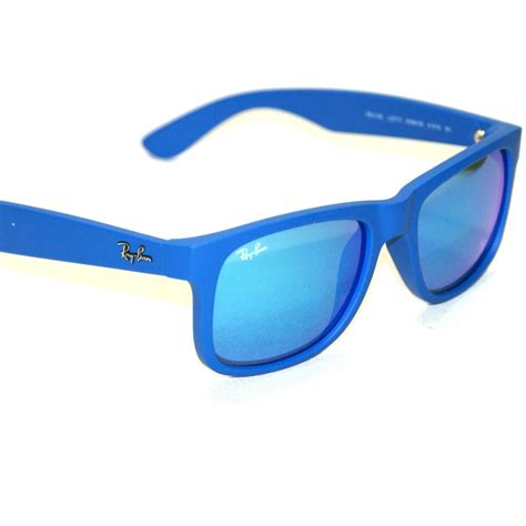 ray ban justin matte blue sunglasses rb4165 6088 55 51 16 3n ray ban rb4165 6088 55 51 16 3n