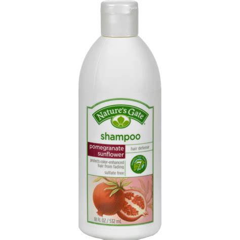 Natures Gate Shampoo For Color Treated Hair Pomegranate Sunflower