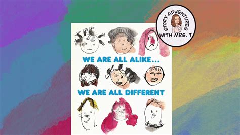 We Are All Alike We Are All Different Read Aloud Youtube