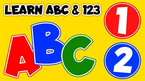 Abc And 123 Learning Videos For 3 Year Olds Preschool Learning Videos