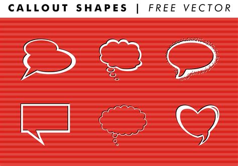 Callout Shapes Pt 1 Free Vector 101130 Vector Art At Vecteezy