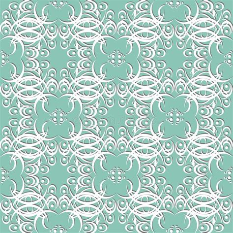 Royal Seamless Pattern On A Green Background Luxury Vector Stock