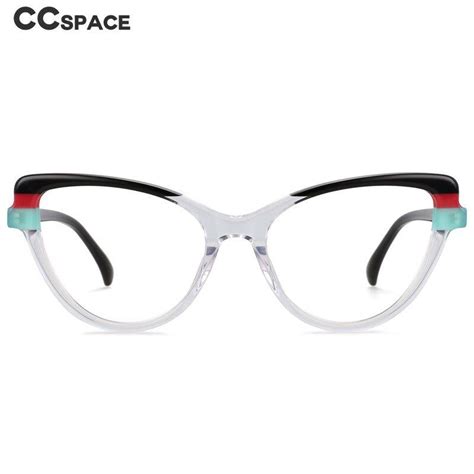Ccspace Women S Full Rim Handcrafted Cat Eye Acetate Eyeglasses 55269