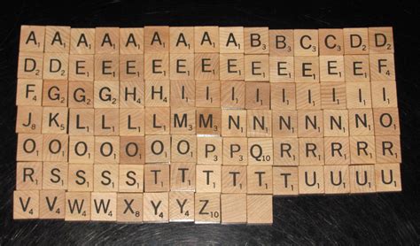 Complete Set Of 100 Scrabble Tiles By Shawnmatthewtoys On Etsy