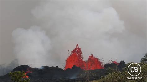 Kilauea Lava Flow Activity In Lower Puna Hawaii May 20 2018 Youtube
