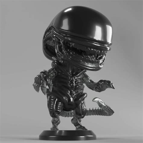 Alien Xenomorph Chibi 3d Print Model By Nivinpoly420