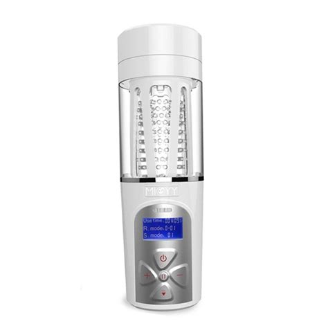 Lcd Male Masturbation Cup Sexual Moans Realistic Vagina Rechargeable