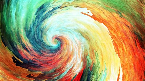 Free Download Abstract Paintings Multicolor Spiral Artwork Hd Wallpaper