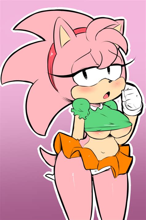 Rule 34 Amy Rose Amy Rose Classic Areola Bedroom Eyes
