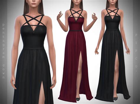 Pentagram Gown By Pipco From Tsr • Sims 4 Downloads