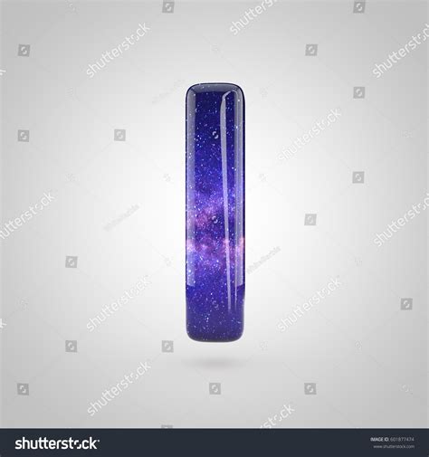 Cosmic Letter Uppercase 3d Render Galaxy Stock Illustration 601877474