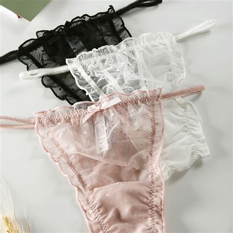 Sexy Women Lace V String Briefs Soft Panties Thongs G String Lingerie