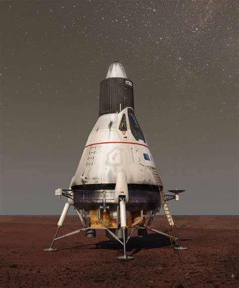 Destiny Mars Lander Isaac Hannaford Spaceship Art Concept Ships
