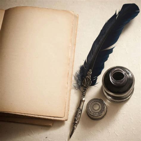 Aesthetic Vintage Pen And Paper Wallpaper