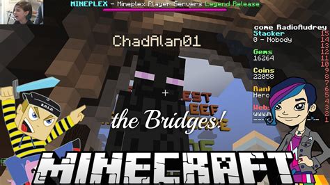 Minecraft Bridges With Gamer Chad Alan On The Mineplex Ep1m Youtube