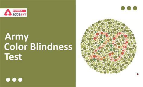 Ishihara Test Army Colour Blindness Test