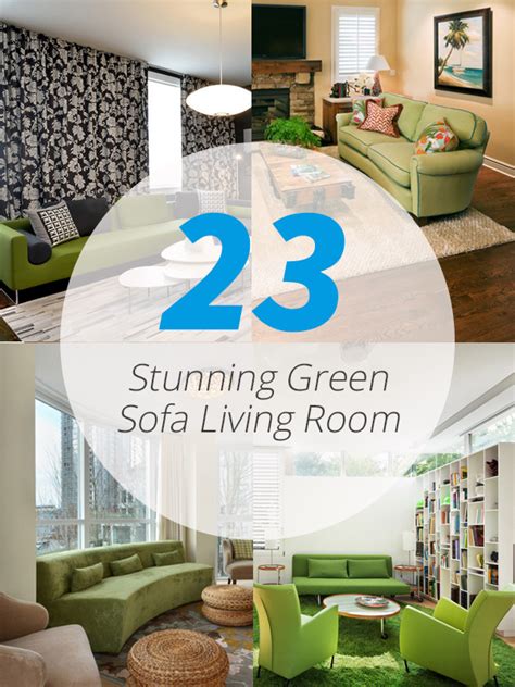 23 Stunning Green Sofa Living Room Home Design Lover