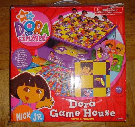 Dora The Explorer Game House Checkers Bingo Go Fish Dominoes Old Maid