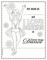 Dance Coloring Dancer Tap Sheets Visit Teach Ballet Recital Template sketch template