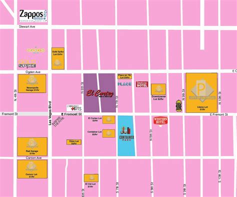 7th And Odgen Parking Las Vegas Map Map