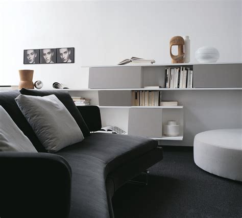 Monochrome Lounge Decor Interior Design Ideas