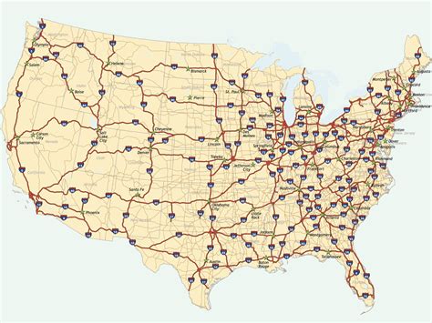Map United States Highways United States Map