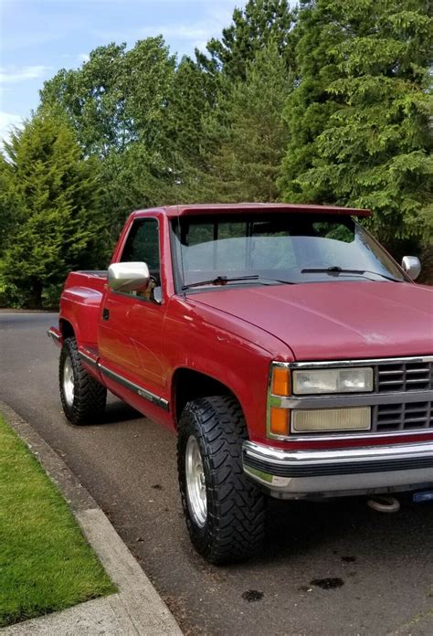1990 Chevrolet K1500 Pickup Red 4WD Automatic K1500 for sale