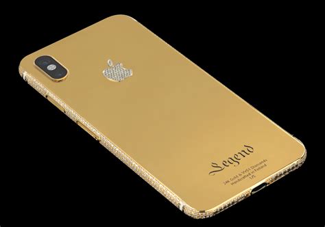 Iphone X 256gb Diamond Edition 24k Gold With 1070ct Diamonds Limited