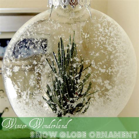 Make Winter Wonderland Snow Globe Ornaments