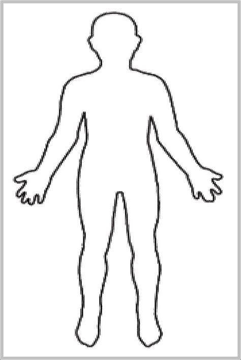Blank Human Body Diagram Human Body