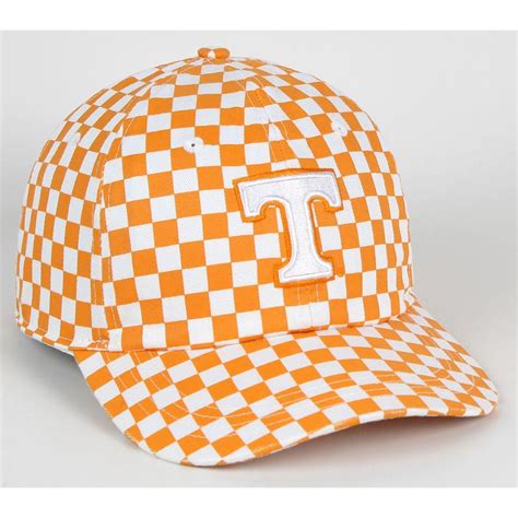Vols Tennessee Checkerboard Classic Cut Adjustable Hat Alumni Hall