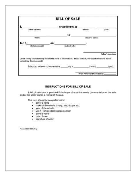 Free Fillable Iowa Vehicle Bill Of Sale Form ⇒ Pdf Templates