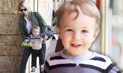 January Jones Son Xander Proudly Displays His New Toy Car Daily Mail