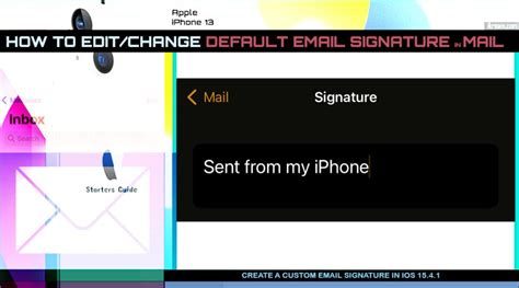 How To Change Default Email Signature On Iphone 13 Mail Ikream