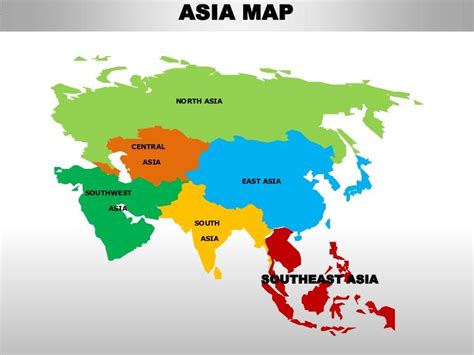 Asia Map North Asia Central Asia East Asi Asia Map South East Asia