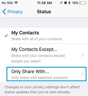 People love to change their status on daily basis as their status as at gym, in a meeting, urgent calls only and so on depending on which you decide to text them or not. How to Show or Hide WhatsApp Status Updates From Specific ...