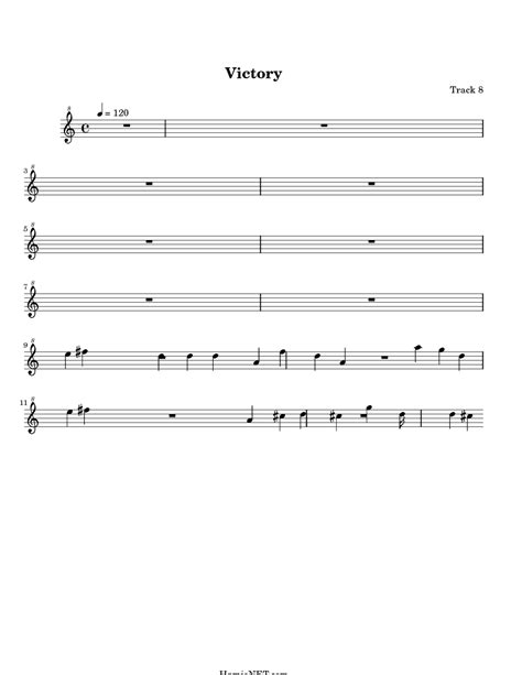 Victory Sheet Music Victory Score •