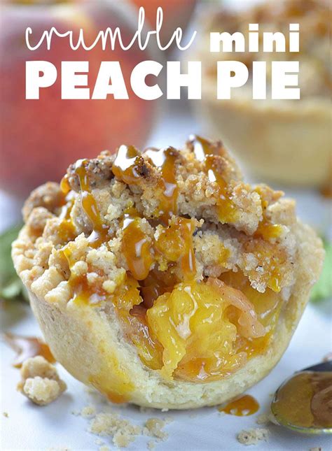 Crumble Mini Peach Pie OMG Chocolate Desserts