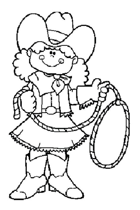 Cowgirl Coloring Pages At Free Printable Colorings