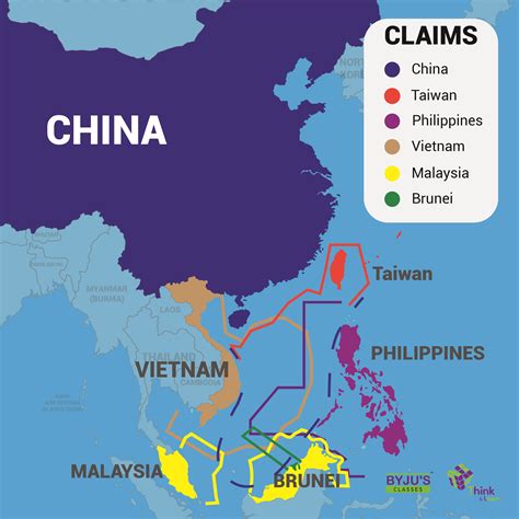 Political Map Of South China Sea Nations Online Proje